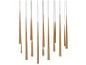 Cascade 14-Light Aged Brass Linear Island Pendant