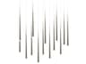 Cascade 14-Light Polished Nickel Linear Island Pendant