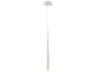 Cascade 1-Light Polished Nickel Glass LED Mini Pendant