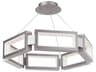Mies 6-Light Brushed Nickel LED Pendant