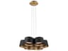 Marimba Pendant Chandelier 18-Inch Gold Leaf