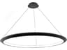 The Ring 1-Light Black LED Round Pendant