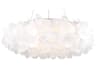 Fluffy LED Pendant Brushed Nickel Sculptural
