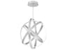 Kinetic 1-Light Titanium Silver LED Pendant
