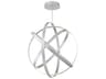 Kinetic 1-Light Titanium Silver LED Pendant