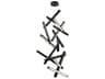 Chaos 15-Light Black LED Pendant