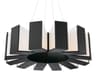 Chronos 12-Light Black LED Pendant