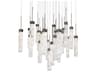 Minx 25-Light Antique Nickel Linear Pendant