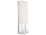 Vodka 1-Light Chrome Glass LED Wall Sconce