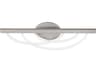 Swoop 3-Light Brushed Nickel White Vanity Light