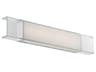 Cloud 1-Light Chrome Glass LED Vanity Light
