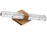 Regal 1-Light Aged Brass Crystal LED Vanity Light