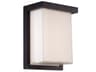 Ledge Indoor Outdoor LED Wall Sconce in Black
