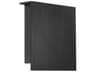 Square Outdoor Wall Sconce Black LED Light