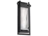 Haze LED Outdoor Wall Sconce 16-Inch Black