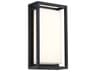 Framed LED Outdoor Wall Sconce Black