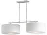 Bongo 2-Light Satin Nickel Drum Island Pendant