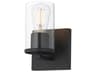 Lateral 1- Light Black Wall Sconce