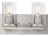 Lateral 2- Light Satin Nickel Vanity