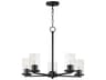 Lateral 5- Light Black Chandelier