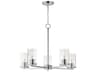 Lateral 5- Light Satin Nickel Chandelier