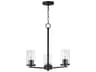 Lateral 3- Light Black Chandelier