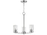 Lateral 3- Light Satin Nickel Chandelier
