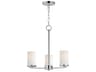 Lateral 3- Light Satin Nickel Chandelier