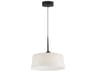Paramount 1-Light Black Drum Round Pendant