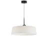 Paramount 1-Light Black Drum Round Pendant