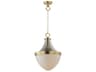 Conrad 1-Light Satin Nickel Brass Glass Pendant