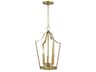 Arden 3- Light Natural Aged Brass Lantern Pendant
