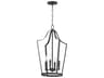 Arden 4- Light Black Lantern Pendant