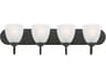 Axis 4-Light Black Vanity Light