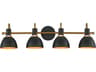 Dusk 4- Light Black Antique Brass Vanity