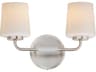 Durham 2- Light Satin Nickel Vanity