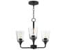 Hudson 3- Light Black Chandelier