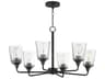 Hudson 6- Light Black Chandelier
