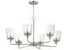 Hudson 6- Light Satin Nickel Chandelier
