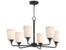 Hudson 6- Light Black Chandelier