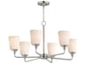 Hudson 6- Light Satin Nickel Chandelier