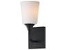 Hudson 1- Light Black Wall Sconce