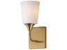 Hudson 1- Light Satin Nickel Brass Wall Sconce