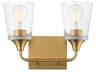 Hudson 2- Light Natural Aged Brass Vanity