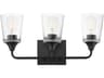 Hudson 3- Light Black Vanity