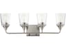 Hudson 4- Light Satin Nickel Vanity