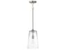Hudson 1- Light Satin Nickel Cylinder Pendant
