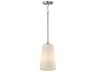 Hudson 1- Light Satin Nickel Cylinder Pendant