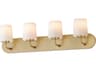 Durham 4-Light Natural Aged Brass Vanity Light