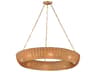 Bower 8- Light Natural Aged Brass Gold Round Pendant